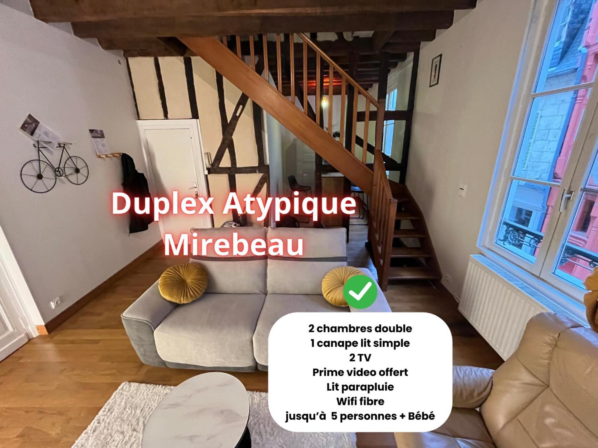 Appartamento L'Atypique Mirebeau - T3 Duplex - Centre Historique Bourges Esterno foto